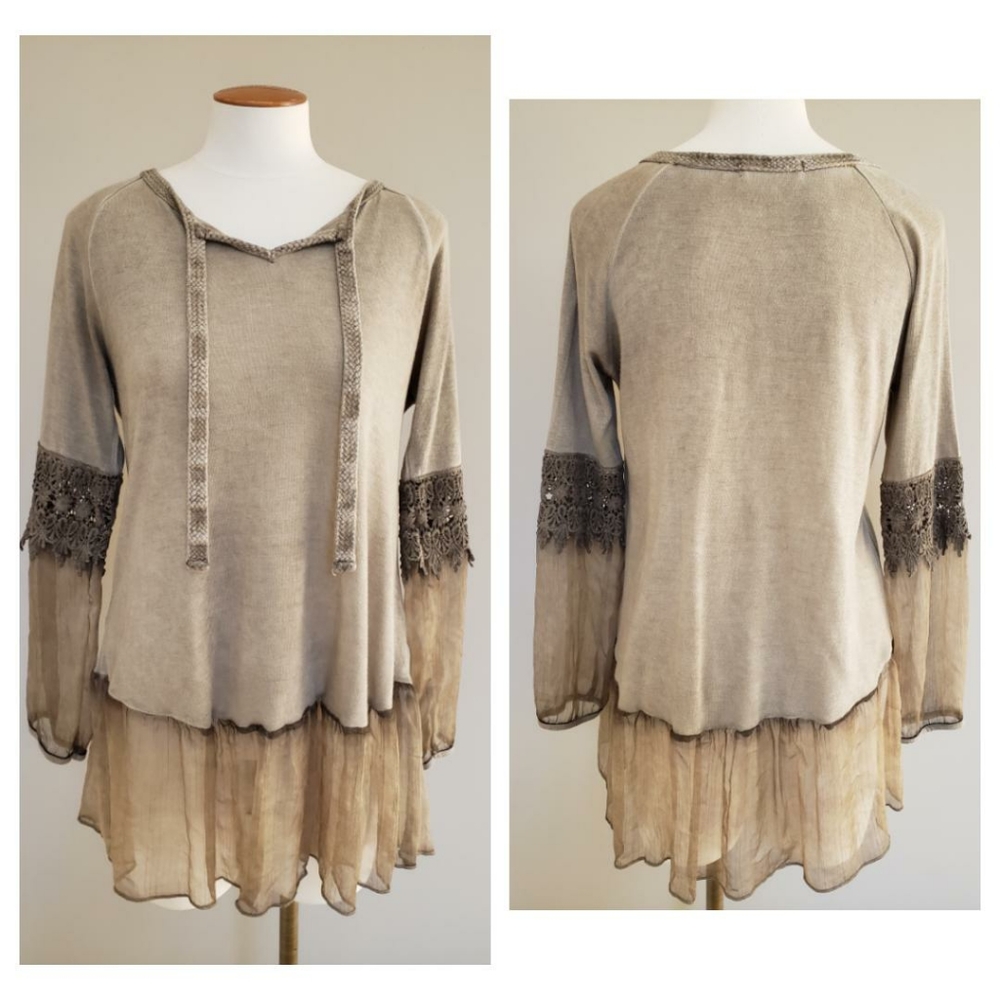 Easel for Anthropologie Tunic Top NWOT